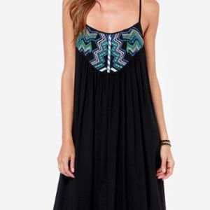 Lulu's Grecian Grotto Black Maxi Dress (Worn 1x)
